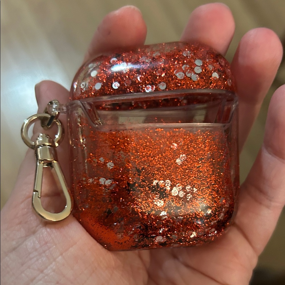 NWOT Kate Spade Red Glitter AirPods Case - Picture 2 of 2